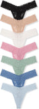 Victoria's Secret Women's Lace Thong Underwear, Panties for Women, Multi Pack (XS-XXL)