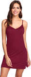 WiWi Slip Dress for Women Viscose from Bamboo Spaghetti Strap Lingerie Sexy Nightgowns Plus Size Sleep Chemise S-4X