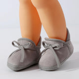 Baby Booties Newborn Fleece First Walking Shoes Non-Slip Sole Slippers Cozy Warm Booties for Infant Toddler Boys Girls