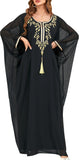 Embroidered Abaya Kaftans for Women Modern Elegant Dubai Moroccan Dubai Kaftan Dresses Abaya for Women Muslim Dress