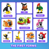 HOGOKIDS 60 Kinds Party Favors for Kids, 20 Pack 3-in-1 Animals Building Block Toy Sets for Goodie Bags Stocking Stuffer Classroom Prizes Birthday Christmas Easter Gifts for Boys Girls Ages 6-12+