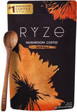 RYZE SUPERFOODS Mushroom Coffee USDA Organic with 6 Adaptogenic Mushrooms and MCT Oil, USA Grown Instant Coffee for Better Energy, Focus, Digestion, Immunity with Lions Mane & Turkey Tail, 30 servings