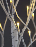 LIGHTSHARE LED Birch Tree Light Set - 4ft, 6ft, 8ft Trees with Warm White Lights - Indoor Outdoor Christmas Wedding Party Decorations (3-Pack)