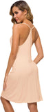WiWi Slip Dress for Women Viscose from Bamboo Spaghetti Strap Lingerie Sexy Nightgowns Plus Size Sleep Chemise S-4X
