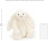Jellycat Bashful Cream Bunny Stuffed Animal, Large 14 inches - Rabbit and Bunny Plush Toy - Classic Children's Gift