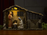 Christmas Nativity Lighted Stable for 14" Nativity Set
