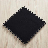 7DAY'S 40pcs 30x30cm DIY Nordic Floor Mat Splicing Carpet Plush Velvet Bedroom Rooms Pink Mat Puzzle Plush Mats Interlocking Carpet Tiles for Commercial and Home