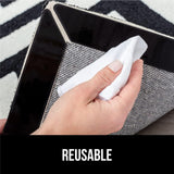 GORILLA GRIP Rug Gripper Pads Keep Area Rugs Corners from Curling, No Damage Reusable Double-Sided Stickers, Holds Down Carpet in Place on Hardwood Floors, Grips Tile Floor, Holiday Home Decor 8 Pcs