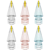 FAFALITHIC 6 Pack Clear Replacement Tips Compatible with Apple Pencil 2nd Generation Apple Pencil 1st Generation Apple Pencil USB-C & Apple Pencil Pro (Clear/Clear Pink/Clear Blue)
