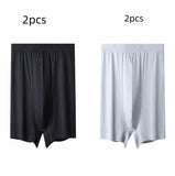 Men's High-waisted Pure Cotton Plus Size Loose Deep-crotch Cotton Breathable Boxer Shorts