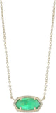 Kendra Scott Elisa Pendant Necklace for Women, Fashion Jewelry, 14k Gold-Plated