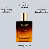 BellaVita Luxury Mens Gift Set & G.O.A.T. Man Perfume Combo | Perfume for Men with Bergamot, Lavender & Patchouli Oriental | Long-Lasting Cologne for Men