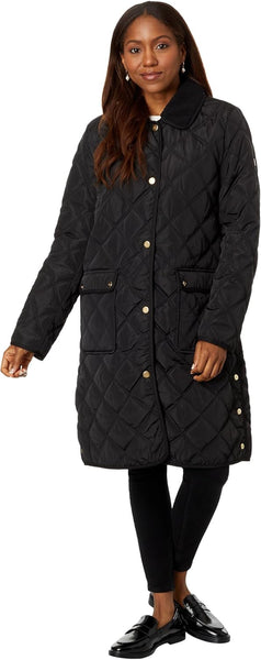 Lauren Ralph Lauren 3/4 Berber Trim Quilt Jacket