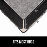 GORILLA GRIP Rug Gripper Pads Keep Area Rugs Corners from Curling, No Damage Reusable Double-Sided Stickers, Holds Down Carpet in Place on Hardwood Floors, Grips Tile Floor, Holiday Home Decor 8 Pcs