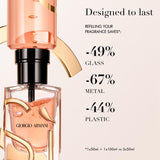 Armani Beauty - Sì Intense - Eau de Parfum - Perfume for Women - Chypre Ambery Fruity Fragrance - Blackcurrant Nectar, Damascena Rose, Black Tea Notes