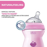 Chicco Natural Feeling Baby Bottle 250ml - Baby Feeding Bottle for Newborns & Infants 2 Months+