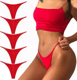 Aogda Thong for Women Cotton Underwear Low Rise Panties Woman G-String Thongs