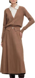 GOELIA Fall Skirt Sets Women 2 Piece Outfits Knit Pullover Sweater Top and Sweater Midi Skirts Going Out Winter Clothing