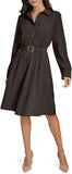 Calvin Klein Women's Casual Everyday Long Sleeve Aline Dress