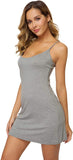 WiWi Slip Dress for Women Viscose from Bamboo Spaghetti Strap Lingerie Sexy Nightgowns Plus Size Sleep Chemise S-4X