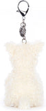 Jellycat Munro Scottie Dog Bag Charm, 4 inches - Dogs and Puppies Plush Keychain - Great Gift Idea