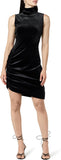 The Drop Women's Fabia Ruched Velvet Mini Dress