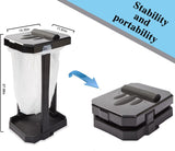 Collapsible Trash Can with Reinforced Legs & 20 Bags – Portable Garbage Bin for Camping, RV, Picnics, Indoor/Outdoor Use, Easy Assembly, Compact Storage, Includes Ground Pegs for Stability