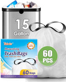 10 Gallon 200 Counts Extra Strong Trash Bags Tall Kitchen Garbage Bags by Teivio, 9 Gallon 10 Gallon,Bathroom Trash Can Bin Liners, Intended for Home,Plastic Bags for office kitchen Garden,Black