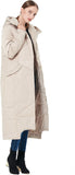 Orolay Women's Puffer Down Coat Winter Maxi Jacket with Hood