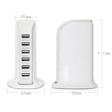 40-Watt 6-Port USB Charging Station for Smart Phones and Tablets