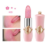 6 Pcs/Set Flower Jelly Lipstick Set Temperature Change Moisturizer Long Lasting Nutritious Balm Magic Color Change Lip Gloss