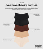 Victoria's Secret PINK Women's No Show Cheeky Underwear, Panties for Women, Halloween Pack, M