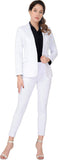 Marycrafts Women’s Two Piece Suits – Business Blazer Pant Suit Set, Professional Work Outfit for Office