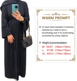 2PCS Women's Muslim Dresses Abaya Islamic Dubai Prayer Dress Robe Long Cardigan Maxi Dress