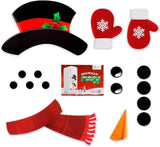 D-FantiX Snowman Christmas Refrigerator Magnets Set of 16, Cute Funny Fridge Magnet Refrigerator Stickers Holiday Christmas Decorations for Fridge, Metal Door, Garage, Office Cabinets (Large)