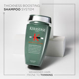Kerastase Genesis Homme Bain De Masse Shampoo For Men - Thickening & Strengthening Shampoo, Cleanses Weakened Hair & Scalp, 8.5 Fl Oz