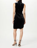 The Drop Women's Fabia Ruched Velvet Mini Dress