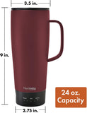 Nextmug Ultra - Temperature-Controlled, Self-Heating Travel Mug (Burgundy - 24 oz.)