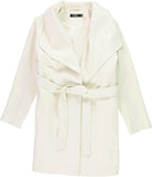 Ralph Lauren Womens Solid Belted Crepe Jacket, Black, Medium