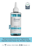 The Purest Solutions Exfoliating and Clarifying Toner 200ml - Glycolic Acid 5%, AHA + BHA Formula for Smoother Skin
