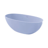 [61X29.5-Inch] Nuvia Freestanding Modern Oval Stone Resin Soaking Tub With Overflow Drain (SAK40125)