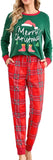 difficort Womens Christmas Pajamas Long Sleeve Pj Set Soft Plaid Pants Sleepwear with Pockets