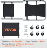 VEVOR Mechanic Creeper, Garage Gift, 36" Z Creeper Seat, 2 in 1 Mechanic Gifts, 300 lbs Capacity, Low Profile Creeper with 6 pcs Wheels in Garage/Shop for Fathers Day Tool Gift