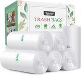 10 Gallon 200 Counts Extra Strong Trash Bags Tall Kitchen Garbage Bags by Teivio, 9 Gallon 10 Gallon,Bathroom Trash Can Bin Liners, Intended for Home,Plastic Bags for office kitchen Garden,Black