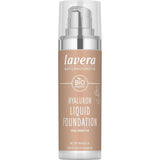 lavera Hyaluron Liquid Foundation - Warm Nude 03 - Foundation Make Up with Hyaluron & Almond Oil for a Flawless Complexion - Face Make Up - PETA Certified - Vegan - Made in Germany - 1 Fl Oz