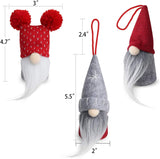 D-FantiX Gnome Christmas Ornaments Set of 6, Handmade Swedish Tomte Gnomes Decorative Ornaments Plush Christmas Decorations Tree Hanging Scandinavian Santa Elf Home Table Decor 2025