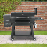 62-Inch Heavy-Duty Portable Wood Pellet BBQ Grill With Cart (SAK91308)