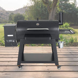62-Inch Heavy-Duty Portable Wood Pellet BBQ Grill With Cart (SAK91308)