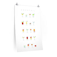 Cocktails Art Decor Poster | Premium Matte Wall Print – Modern Home
