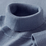 Mens Thermal Turtleneck Sweater For Layering Under Knitwear